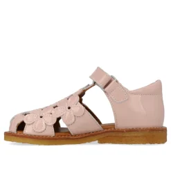 Sandaler^Angulus Blomstersandal med velcro Pink