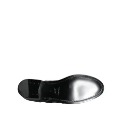 Snøresko<Dolce & Gabbana Blomstret Brogue Wingtip Lædersko Sort