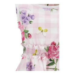 Kjoler & Nederdele^Monnalisa Blomstret kjole med sommerfugldetalje Multifarvet