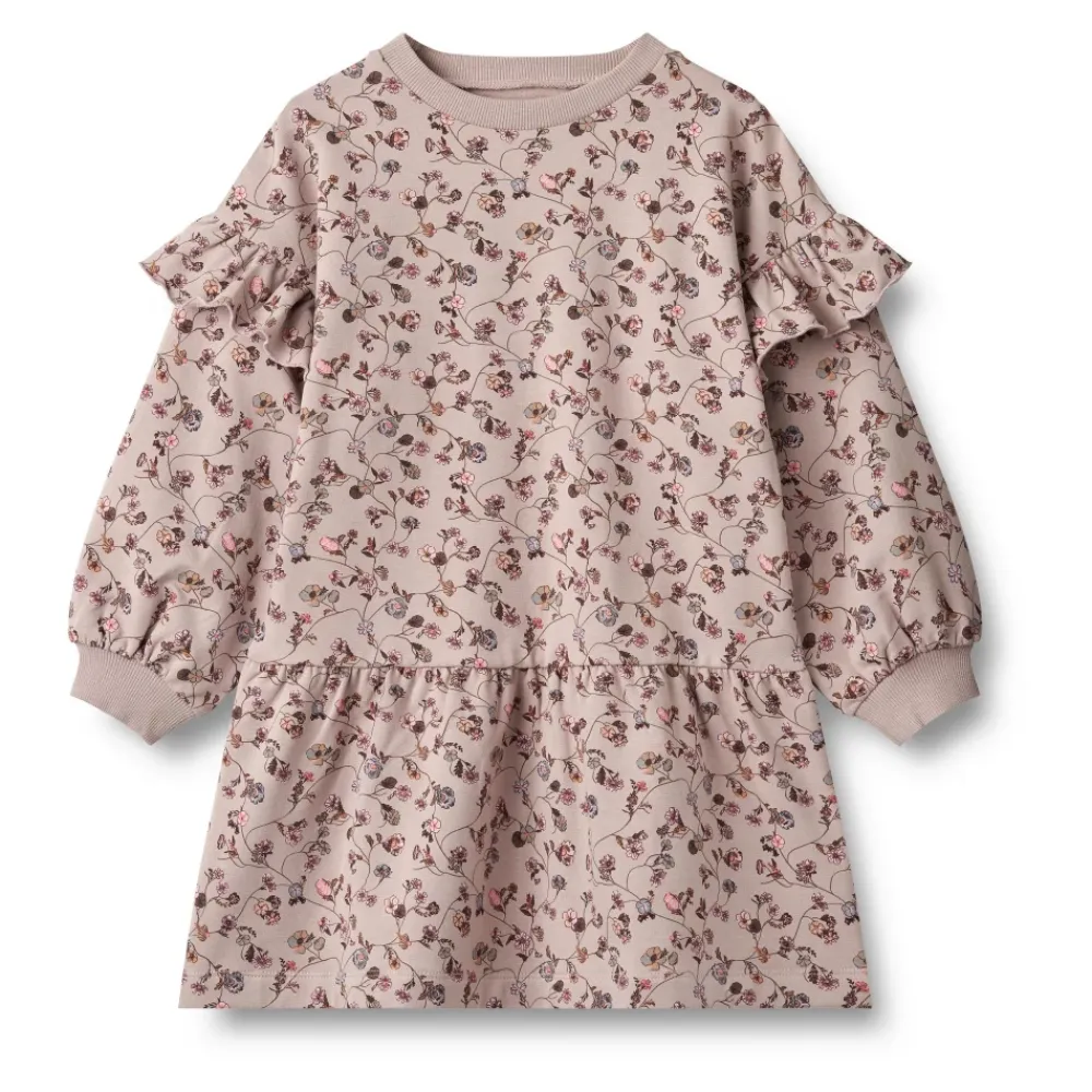 Kjoler & Nederdele<Wheat Blomstret Langærmet Kjole Tør Rose Pink