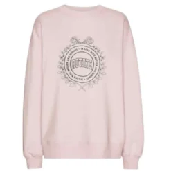 Sweatshirts<ROTATE Birger Christensen Blomstret Print Sweatshirt Oversize Fit Pink