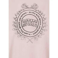 Sweatshirts<ROTATE Birger Christensen Blomstret Print Sweatshirt Oversize Fit Pink