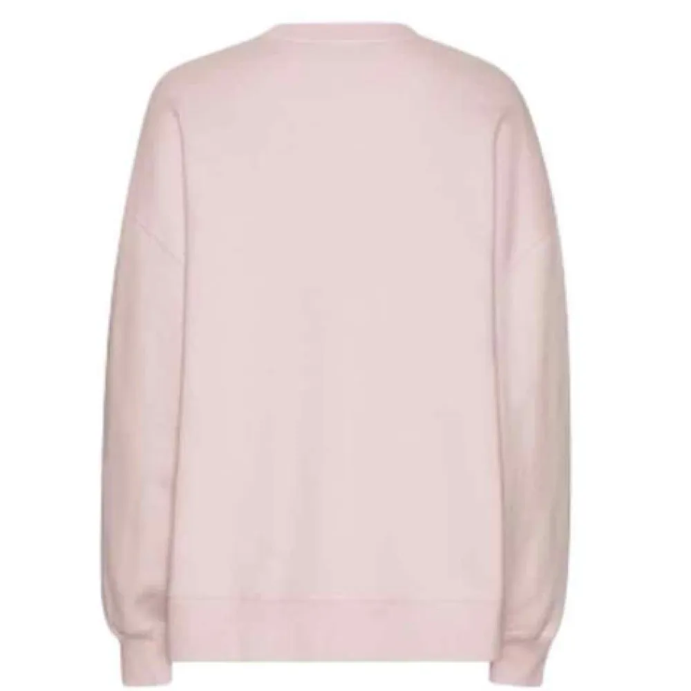 Sweatshirts<ROTATE Birger Christensen Blomstret Print Sweatshirt Oversize Fit Pink