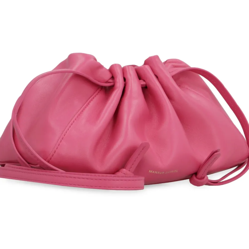 Clutch^Mansur Gavriel Bloom Leather Mini Bag Pink