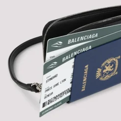 Punge & Kortholder<Balenciaga t Læderpung Stilfuldt Herretilbehør Blå