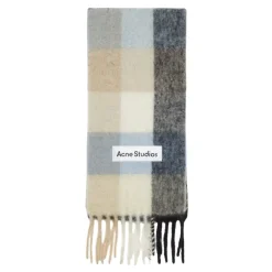 Tørklæder<Acne Studios t Ternet Mohair Tørklæde Stilfuldt Tilbehør Blå