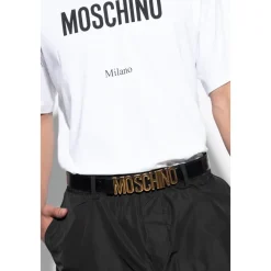 Bælter^Moschino Bælte med logo Sort