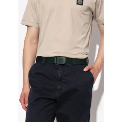 Bælter^Stone Island Bælte med logo Grøn