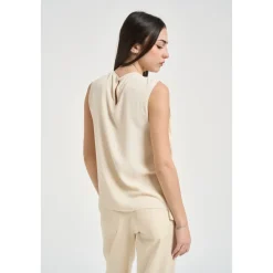 Bluser & Skjorter^Patrizia Pepe Blusa con nodo Beige
