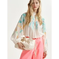 Bluser & Skjorter^Essentiel Antwerp Bluse med blomsterbroderi Hvid
