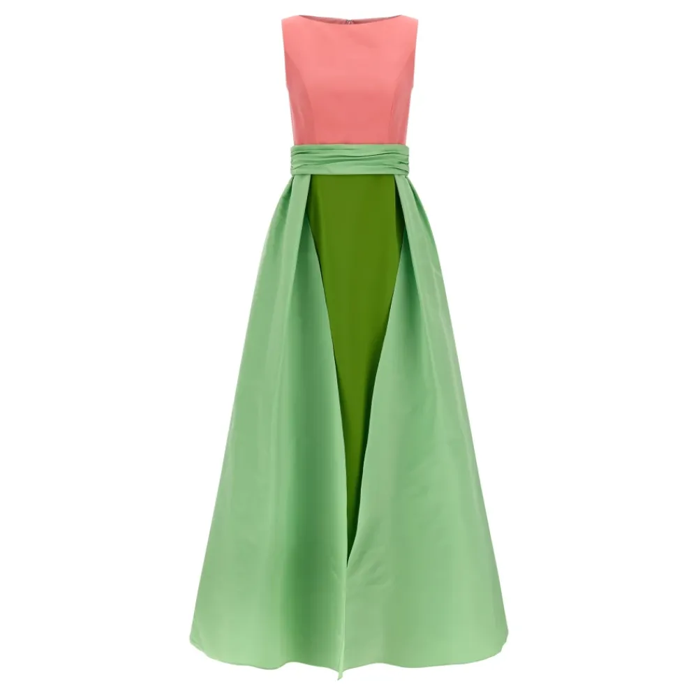 Kjoler<Carolina Herrera Boat Neck Column Gown Multifarvet