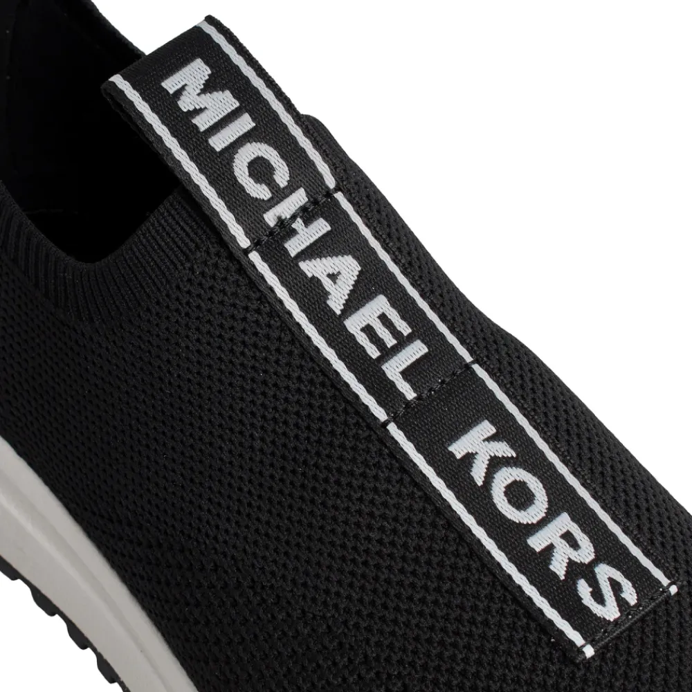 Sneakers^Michael Kors Bodie Logo Tape Mesh Slip-On Trainer Sort