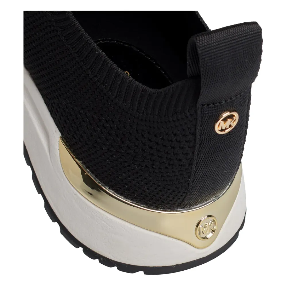 Sneakers^Michael Kors Bodie Logo Tape Mesh Slip-On Trainer Sort