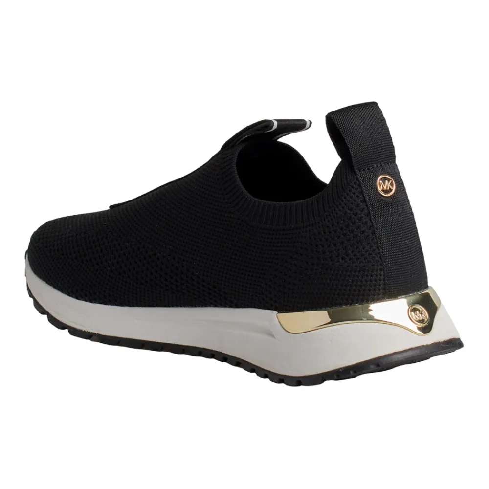 Sneakers^Michael Kors Bodie Logo Tape Mesh Slip-On Trainer Sort