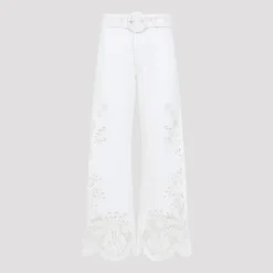 Bukser<FARM Rio Boho Beauty Richelieu Pants Hvid