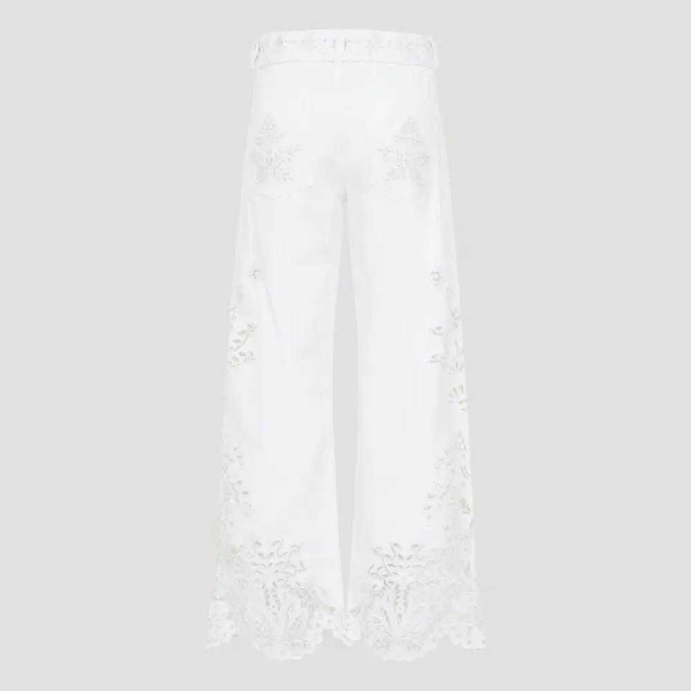 Bukser<FARM Rio Boho Beauty Richelieu Pants Hvid