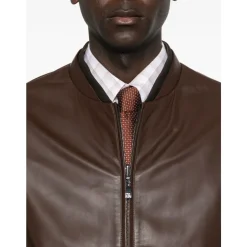 Jakker^Corneliani Bomber i læder Brun