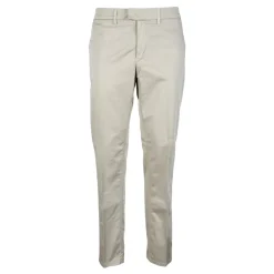 Bukser<Dondup Bomuld Elastan Bukser med Lommer Beige