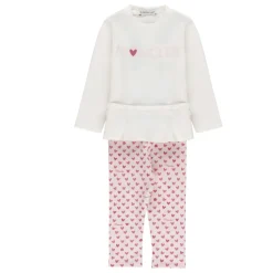 Bodystocking & Sæt^Moncler Bomuld Jumpsuit til Piger, Logoet Patch Multifarvet