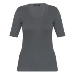 T-Shirts<Fabiana Filippi Bomuld t-shirt Grå