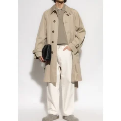 Frakker<Burberry Bomulds trenchcoat med bælte Beige