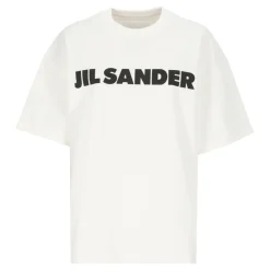 T-Shirts<Jil Sander Bomulds T-shirt Hvid