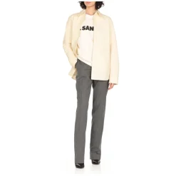 T-Shirts<Jil Sander Bomulds T-shirt Hvid
