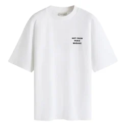 T-Shirts<Drole de Monsieur Bomulds T-shirt med Logo Print Hvid