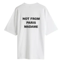 T-Shirts<Drole de Monsieur Bomulds T-shirt med Logo Print Hvid