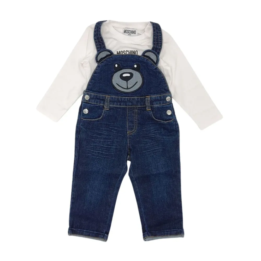 Jumpsuits^Moschino Bomulds T-shirt og Smækbukser Sæt Multifarvet