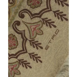 Halstørklæder Og Tørklæder<Etro Bomuldsblanding Jacquard Tørklæde Brun