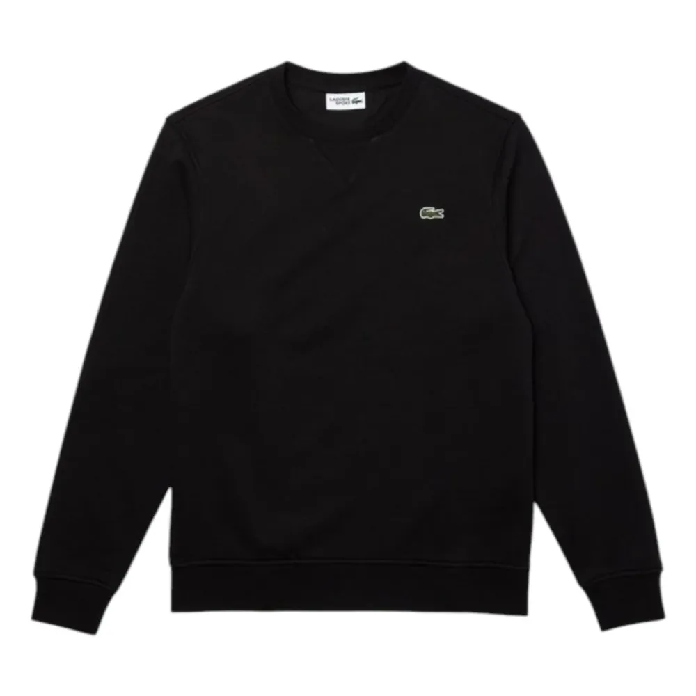 Trøjer|Sweatshirts^Lacoste Bomuldsblandingsfleece-sweatshirt Sort