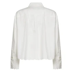 Bluser & Skjorter<Weekend Max Mara Bomuldsskjorte med brystlomme Hvid