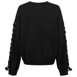 Sweatshirts^ROTATE Birger Christensen Bomuldssweater Sort