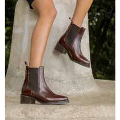 Chelsea Boots^Maison Toufet Bottine Golda Brun