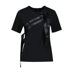 T-Shirts<Simone Rocha Bow Sash Easy T-Shirt Sort