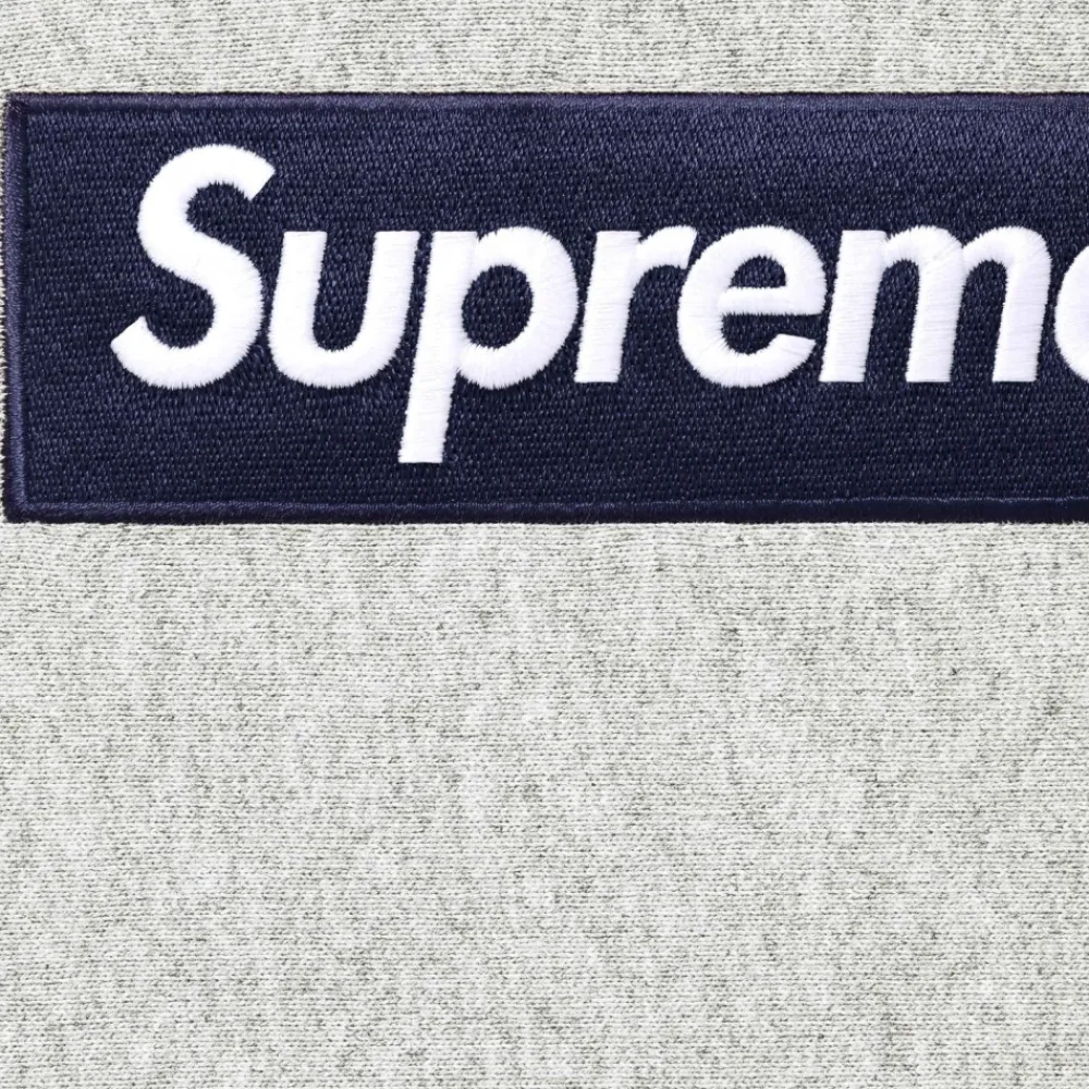 Trøjer^Supreme Box Logo Hooded Sweatshirt Grå