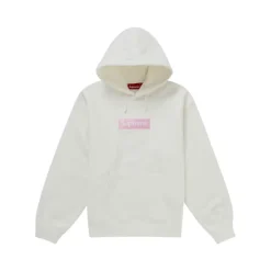 Trøjer^Supreme Box Logo Hooded Sweatshirt Hvid