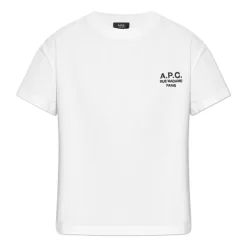 T-Shirts<A.P.C. Boxy Rue Madame Kortærmet T-shirt Hvid