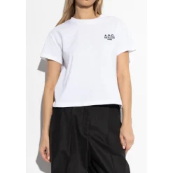 T-Shirts<A.P.C. Boxy Rue Madame Kortærmet T-shirt Hvid