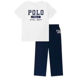 Nattøj<Ralph Lauren Boys Varsity Pyjamassæt i Navy Multifarvet