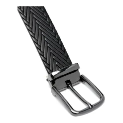 Bælter^Emporio Armani Braided Leather Belt Sort
