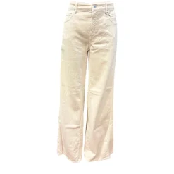 Bukser<Cambio Bred Ben Palazzo Patch Jeans Beige