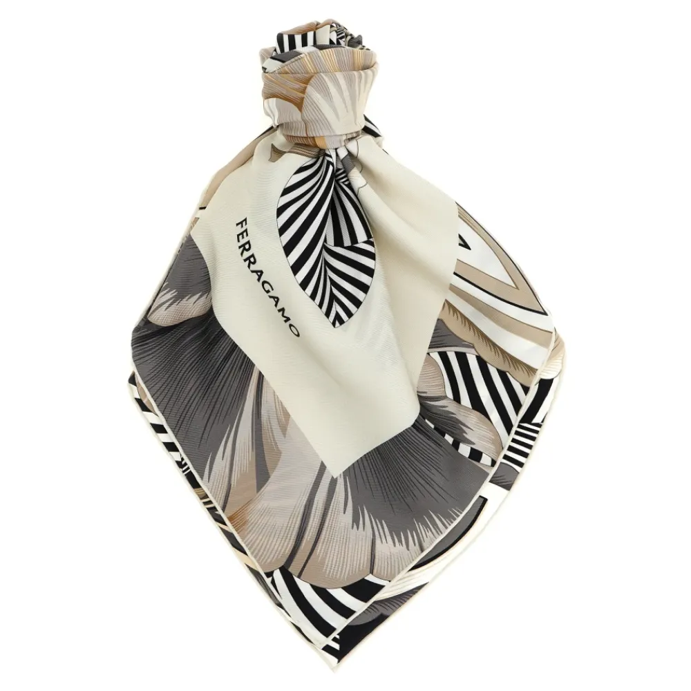 Tørklæder<Ferragamo Brezza Print Scarf Multifarvet