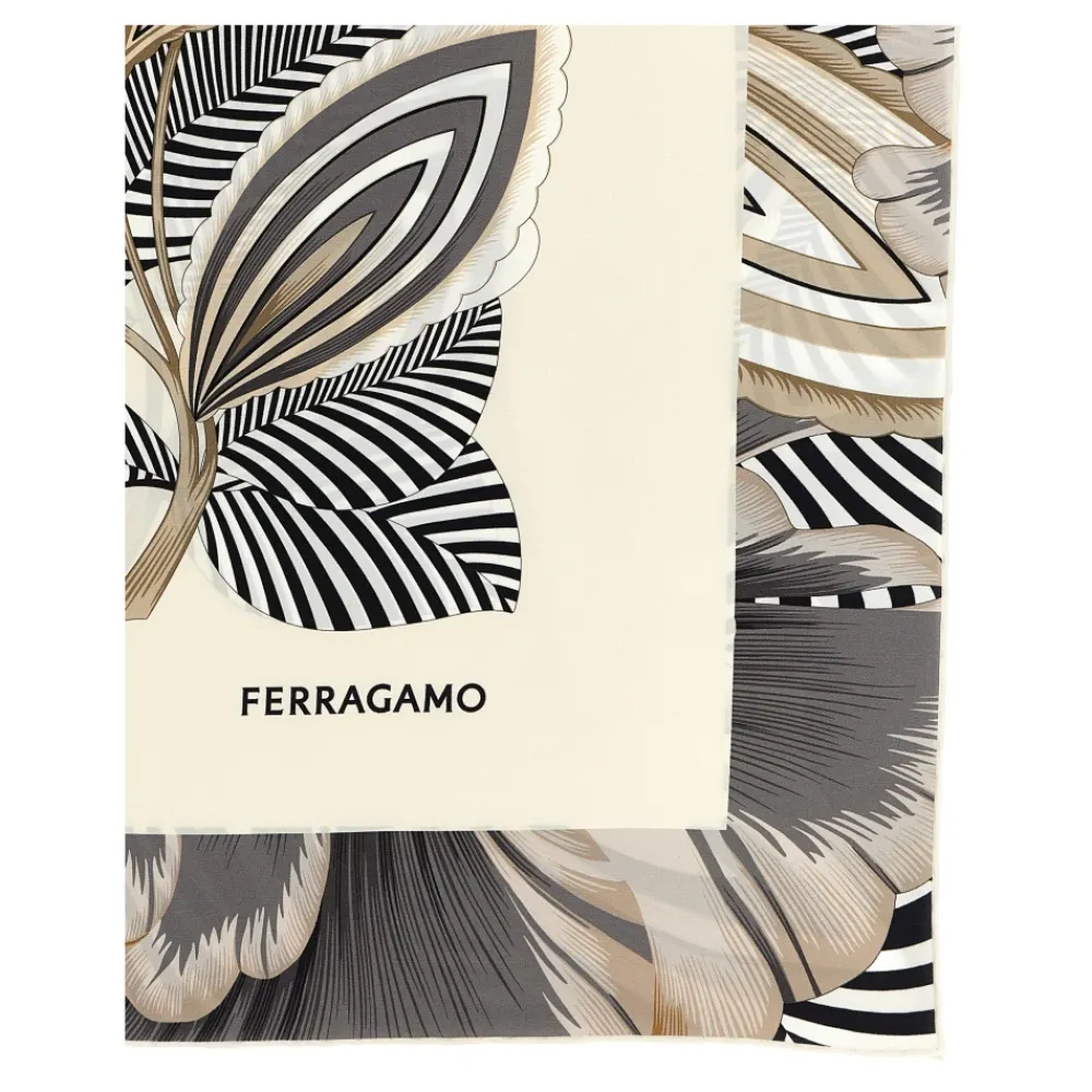 Tørklæder<Ferragamo Brezza Print Scarf Multifarvet