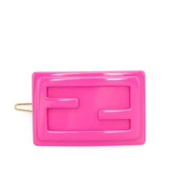 Hår Tilbehør<Fendi Børn Fuchsia Tilbehør Rektangel Klips Pink