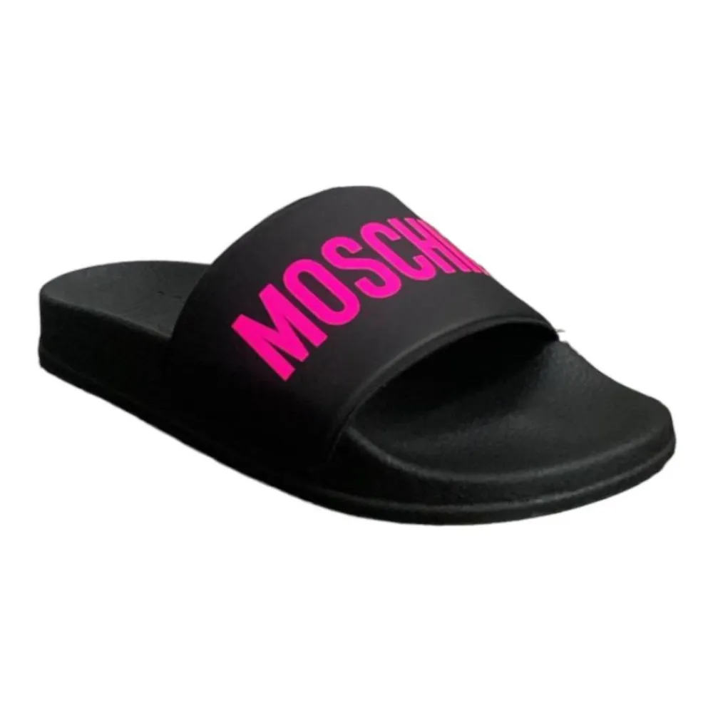Sandaler^Moschino Børn e Flip Flops Sliders Sort