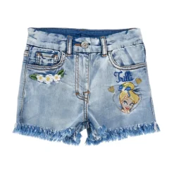 Underdele<Monnalisa Broderede denimshorts Blå