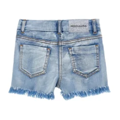 Underdele<Monnalisa Broderede denimshorts Blå