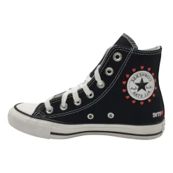 Sneakers<Converse Broderede Hearts High Top Sneakers Grå